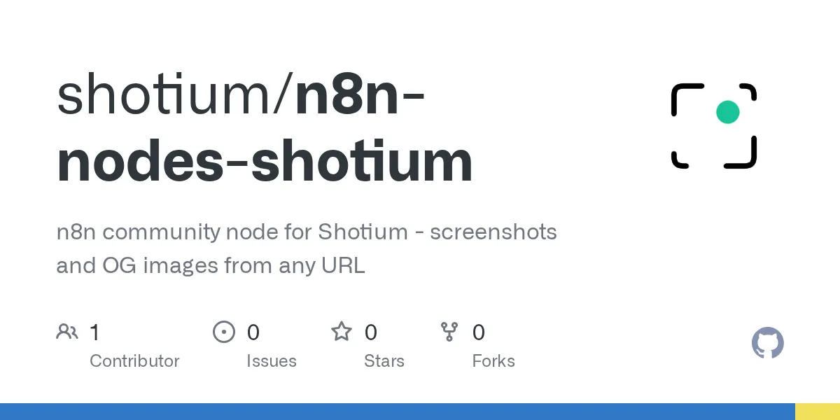 利用n8n与Shotium自动化生成网页截图与社交媒体预览图